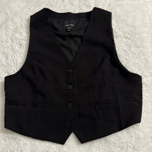 Black Button-Up Vest